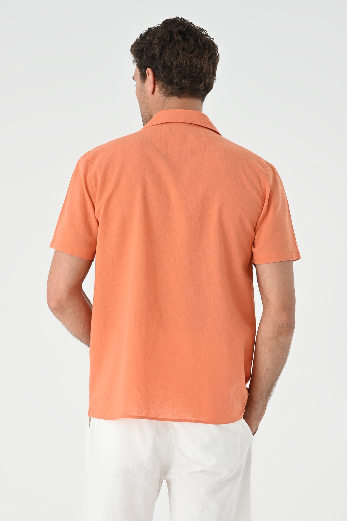 Men's Shirt with Apache Collar and Pocket Details