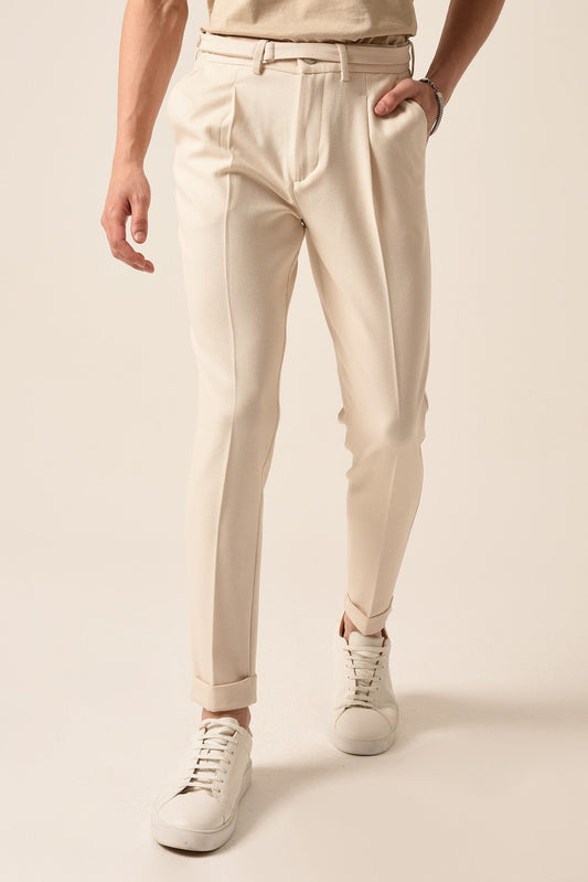 Antioch High-Waisted Pleated Pants
