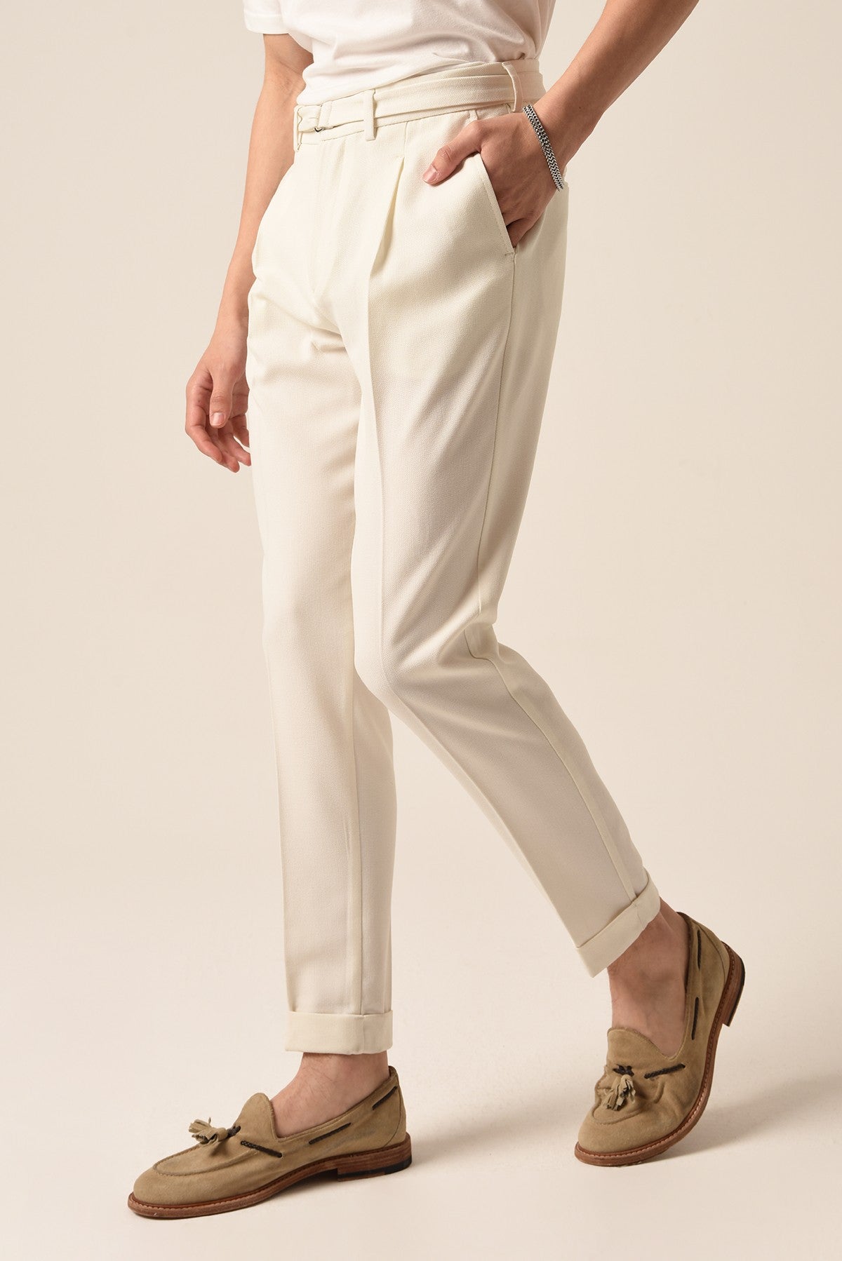 Antioch High-Waisted Pleated Pants