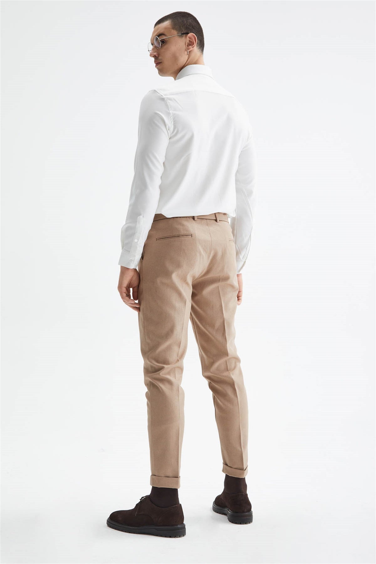 Antioch High-Waisted Pleated Pants