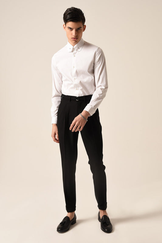Antioch High-Waisted Pleated Pants