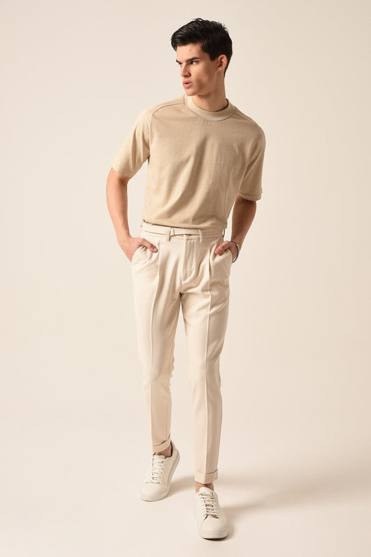 Antioch High-Waisted Pleated Pants
