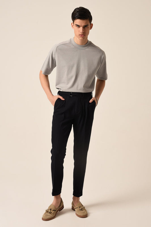 Antioch High-Waisted Pleated Pants