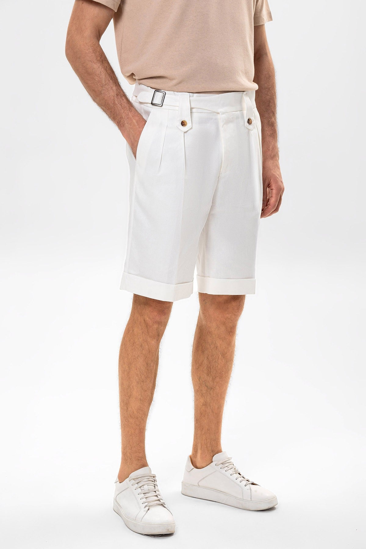 Antioch Toka Men's Shorts with Detailed Pleats