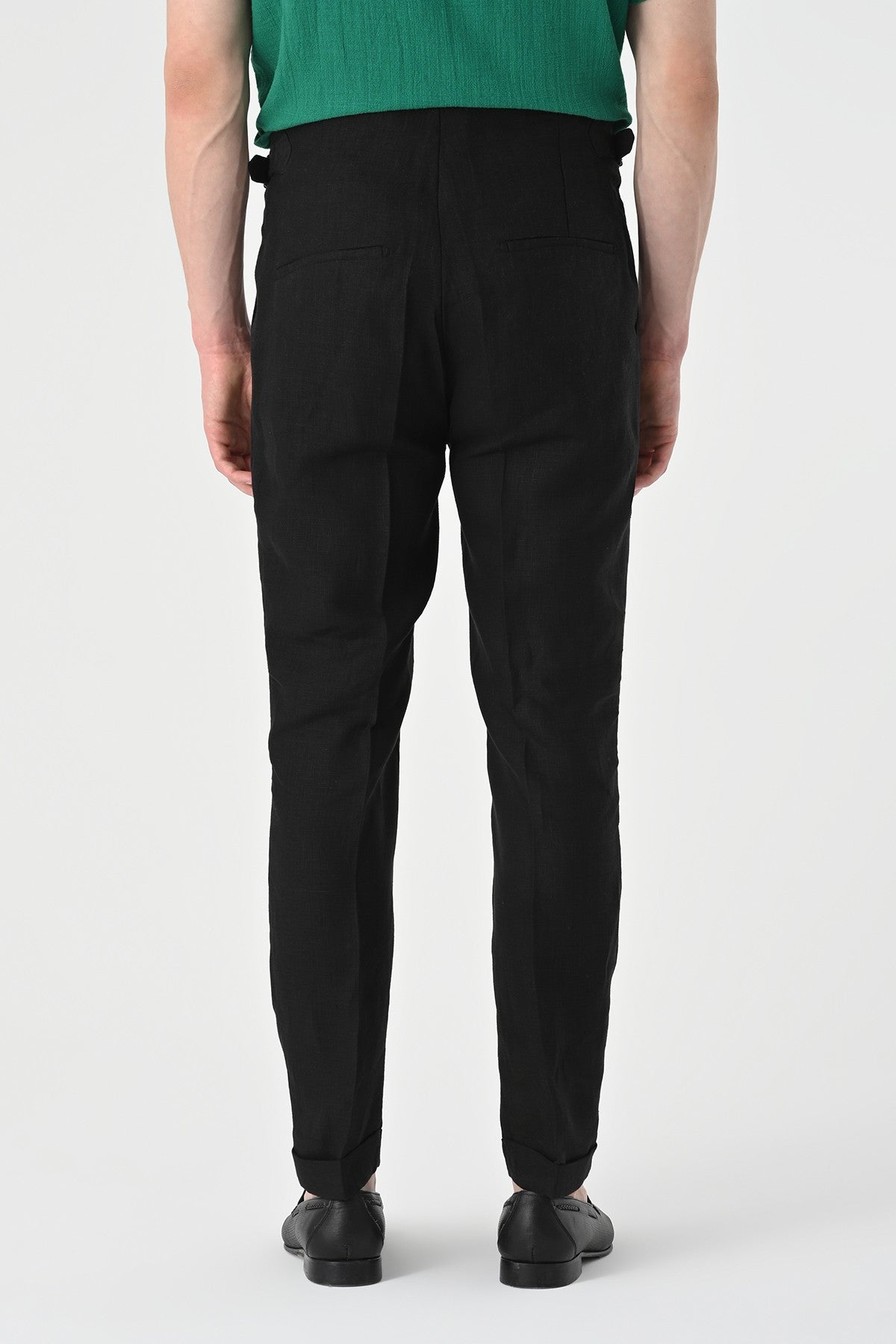 Antioch High-Waisted Pleated Linen Men's Pants