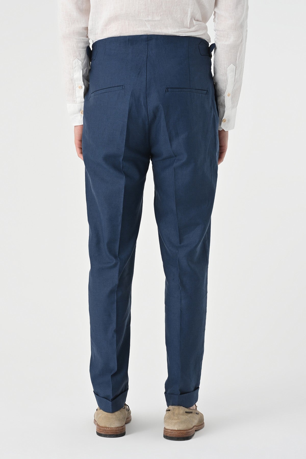Antioch High-Waisted Pleated Linen Men's Pants