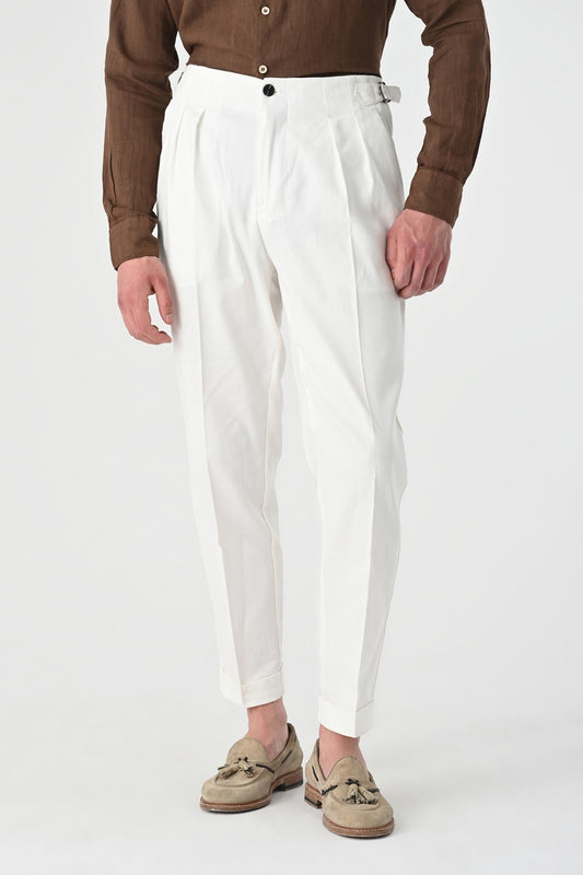 Antioch High-Waisted Pleated Linen Men's Pants