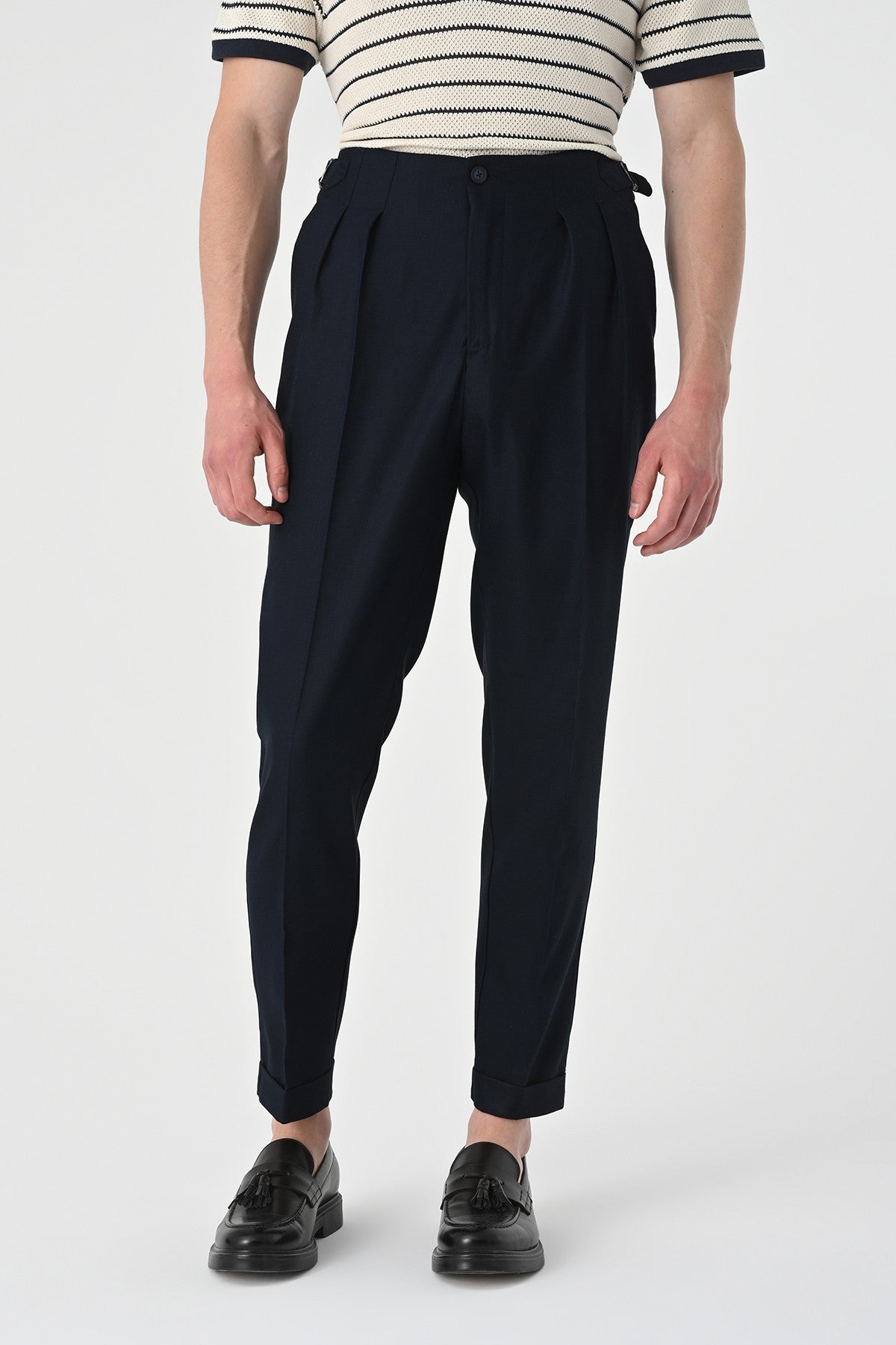 Antioch High-Waisted Pleated Linen Men's Pants