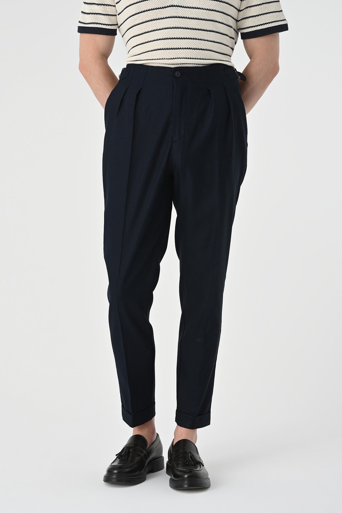 Antioch High-Waisted Pleated Linen Men's Pants
