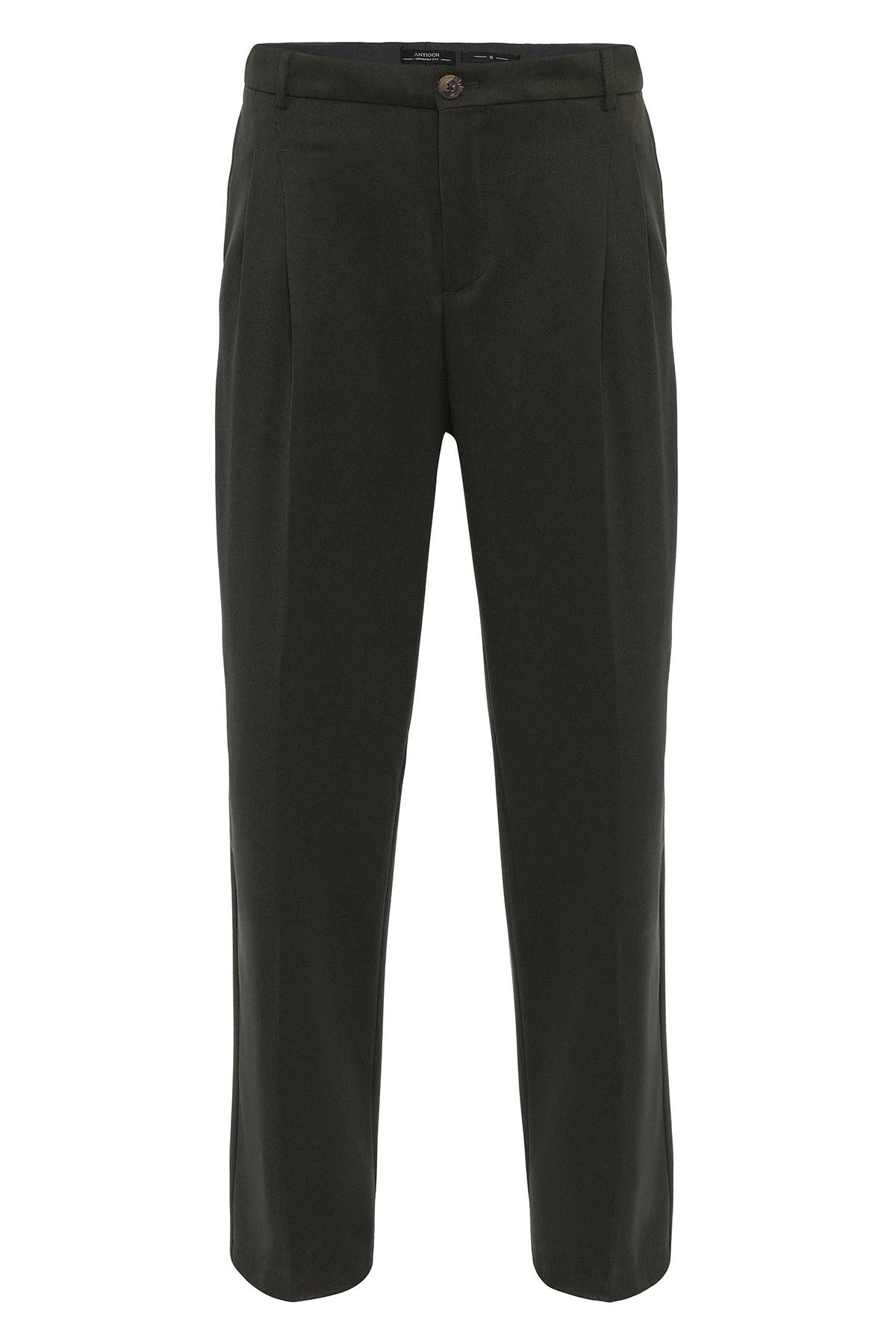 High-Waisted Pleated Relaxed-Fit Men's Pants