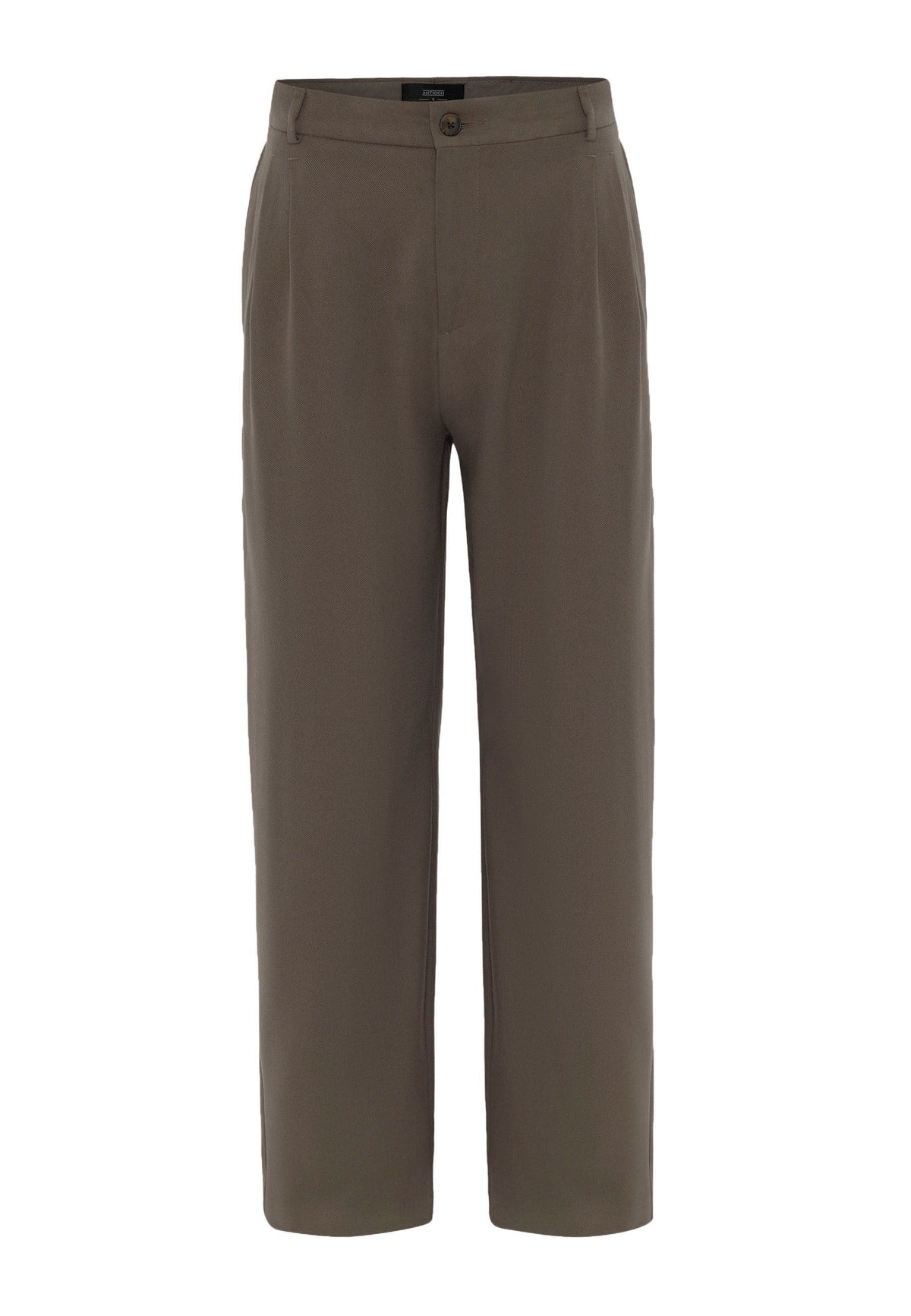 High-Waisted Pleated Relaxed-Fit Men's Pants