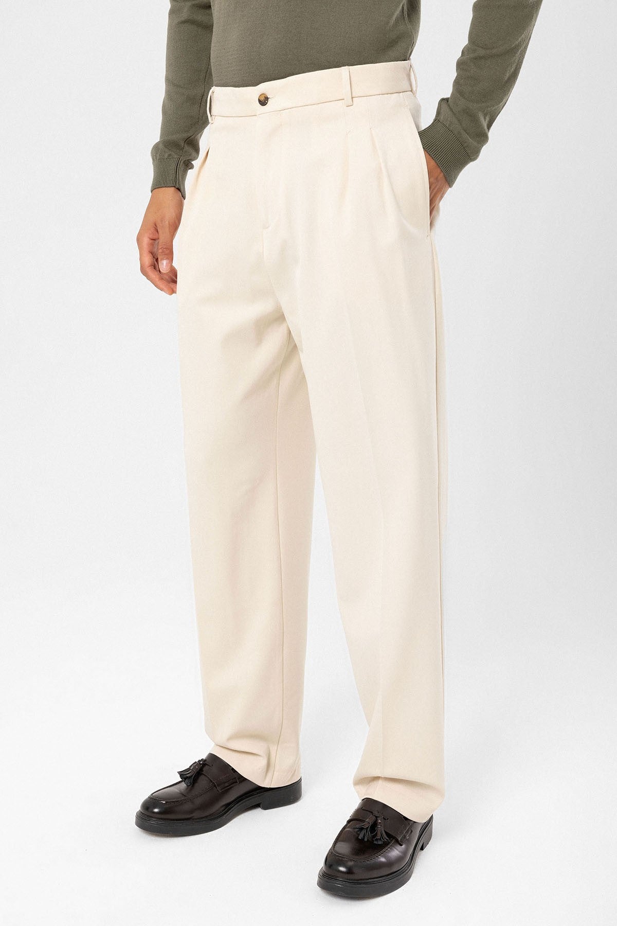 Antioch High-Waisted Pleated Relaxed-Fit Men's Pants
