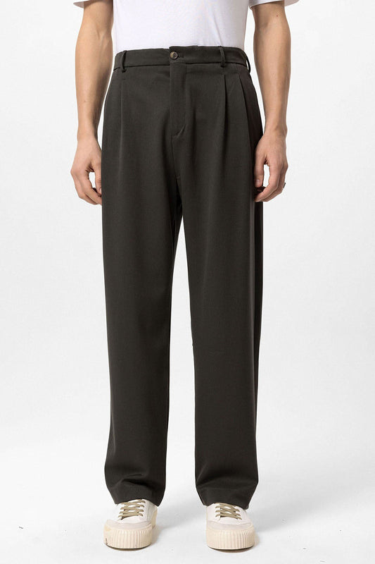 High-Waisted Pleated Relaxed-Fit Men's Pants