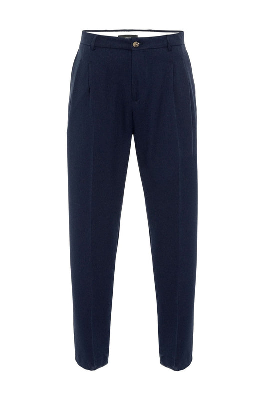 High-Waisted Pleated Relaxed-Fit Men's Pants