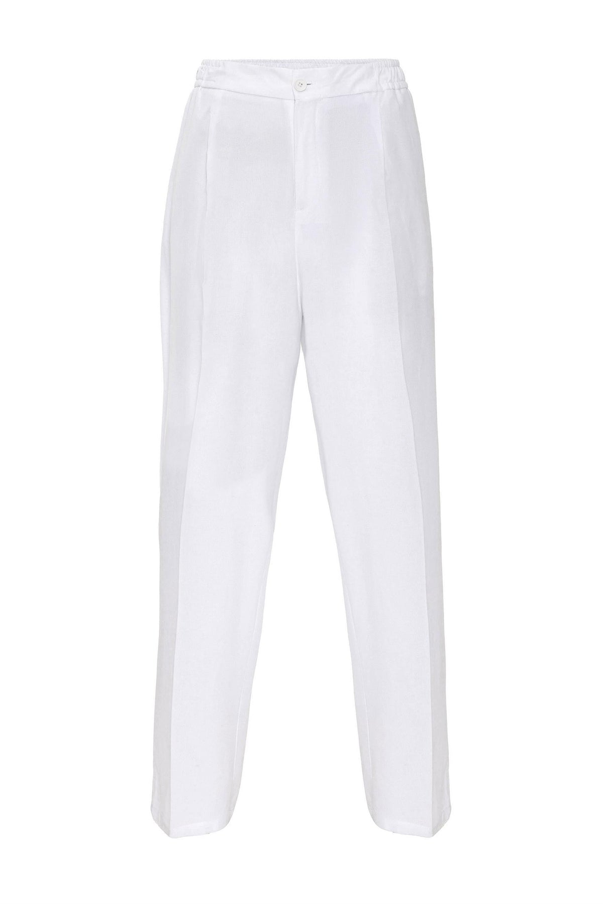Antioch High-Waisted Pleated Linen-Blend Men's Pants