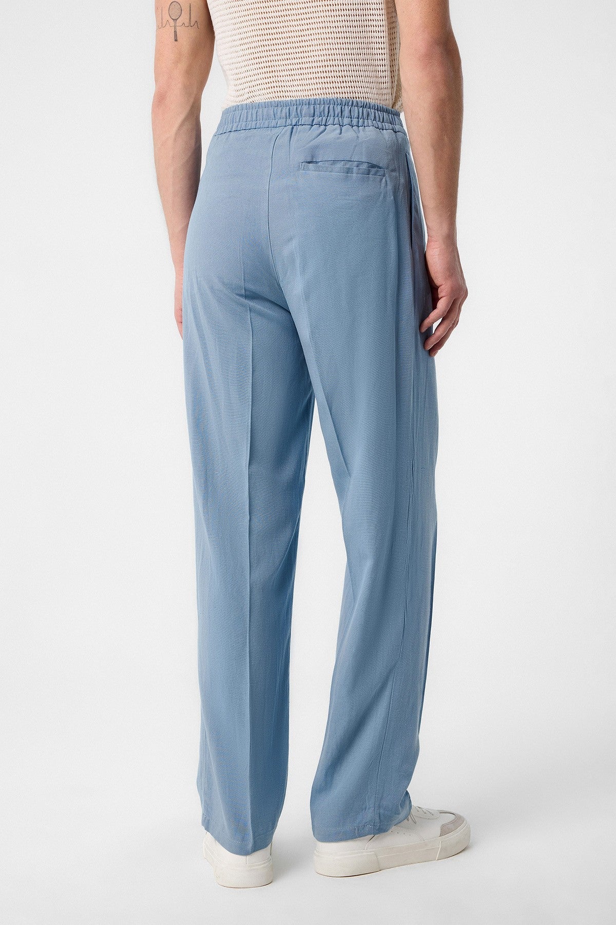 Antioch High-Waisted Pleated Linen-Blend Men's Pants