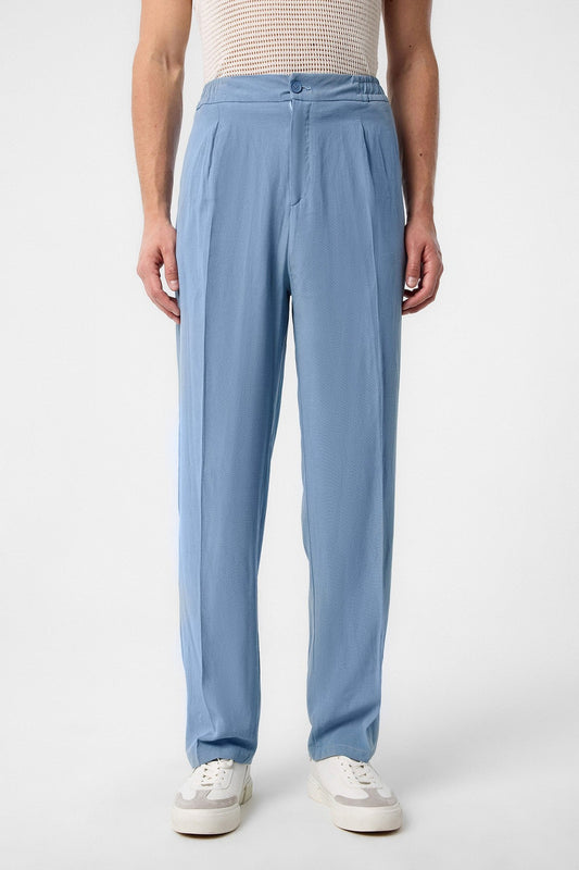 Antioch High-Waisted Pleated Linen-Blend Men's Pants