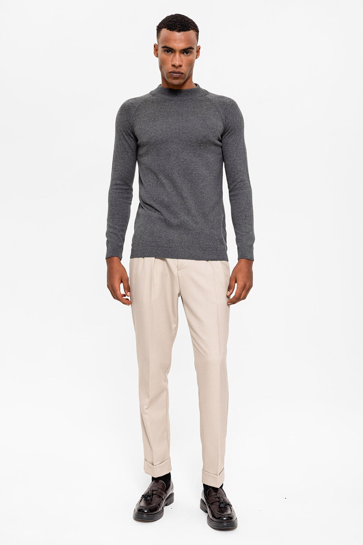 Antioch Men's Half-Turtleneck Sweater