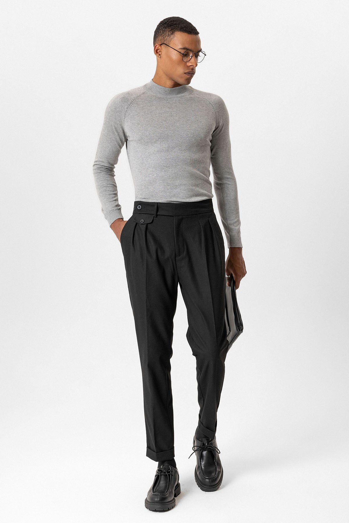Antioch Men's Half-Turtleneck Sweater