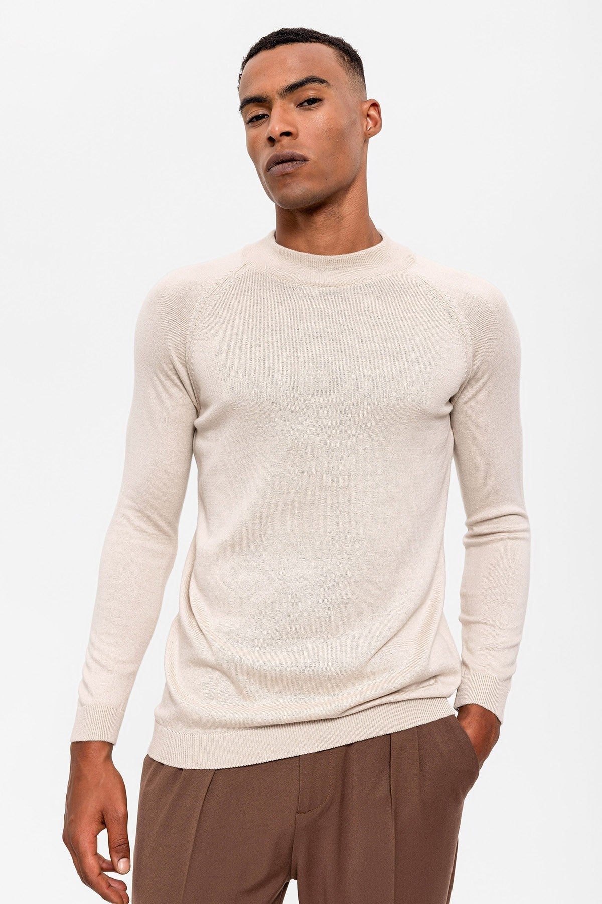 Antioch Men's Half-Turtleneck Sweater