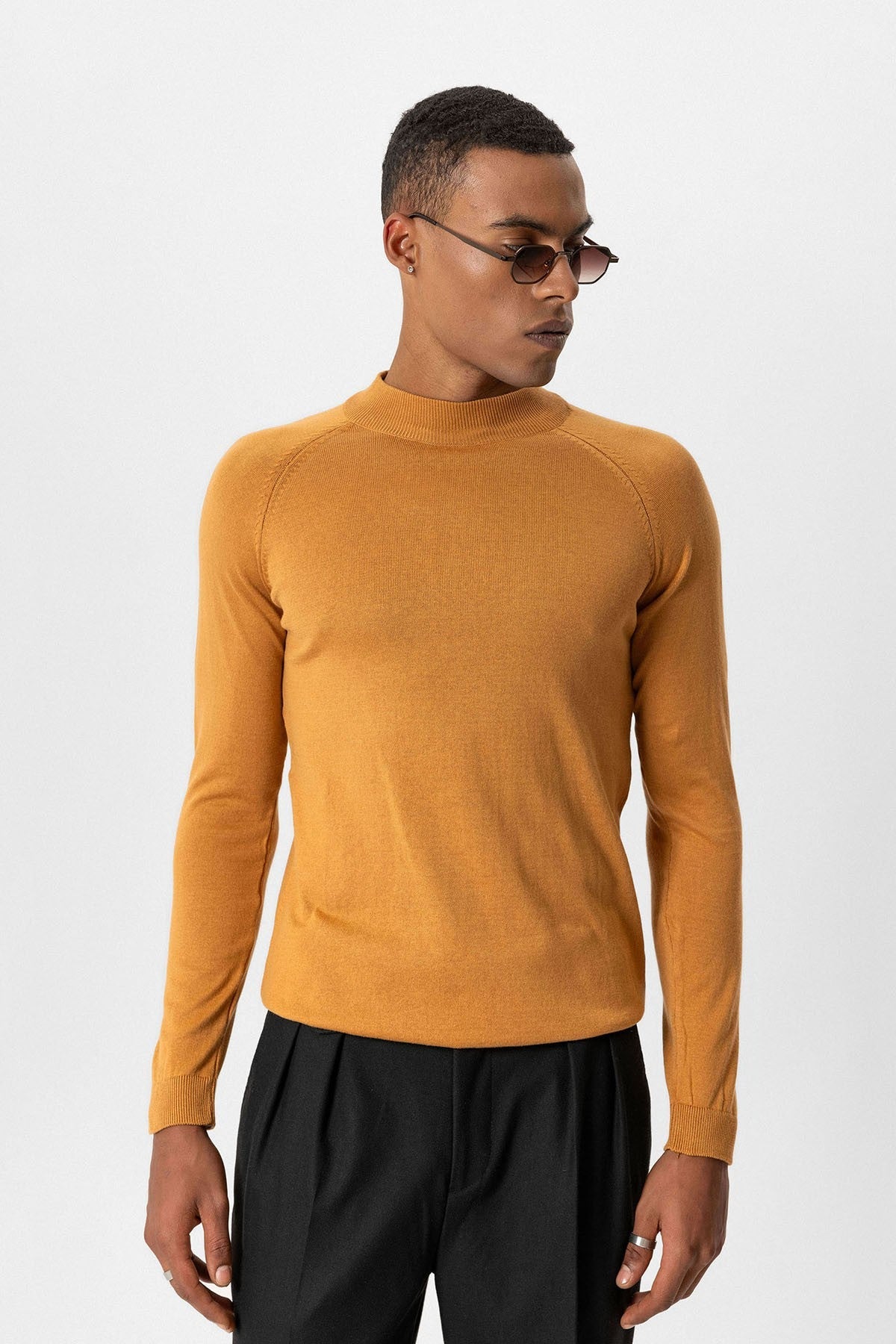 Antioch Men's Half-Turtleneck Sweater