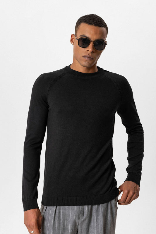 Antioch Bike Neck Slim-Fit Knit Sweater