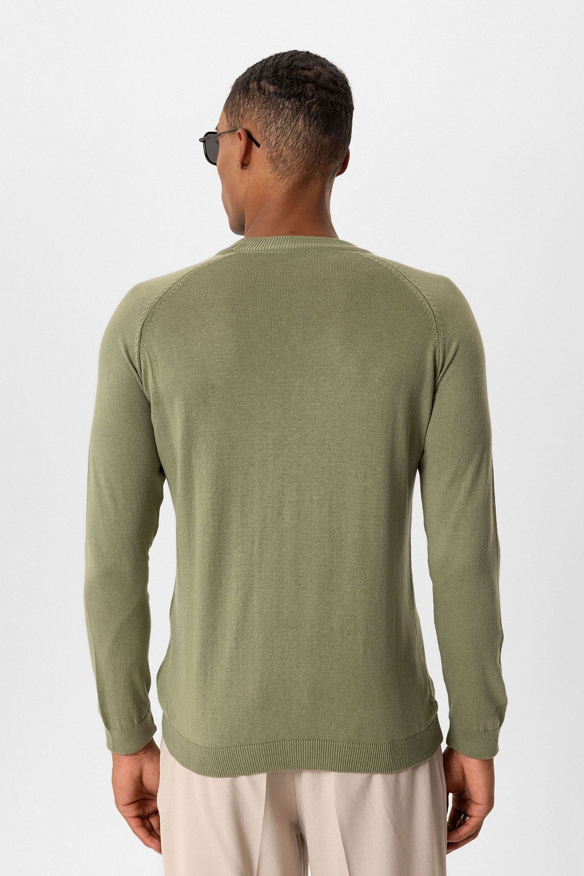 Antioch Bike Neck Slim-Fit Knit Sweater