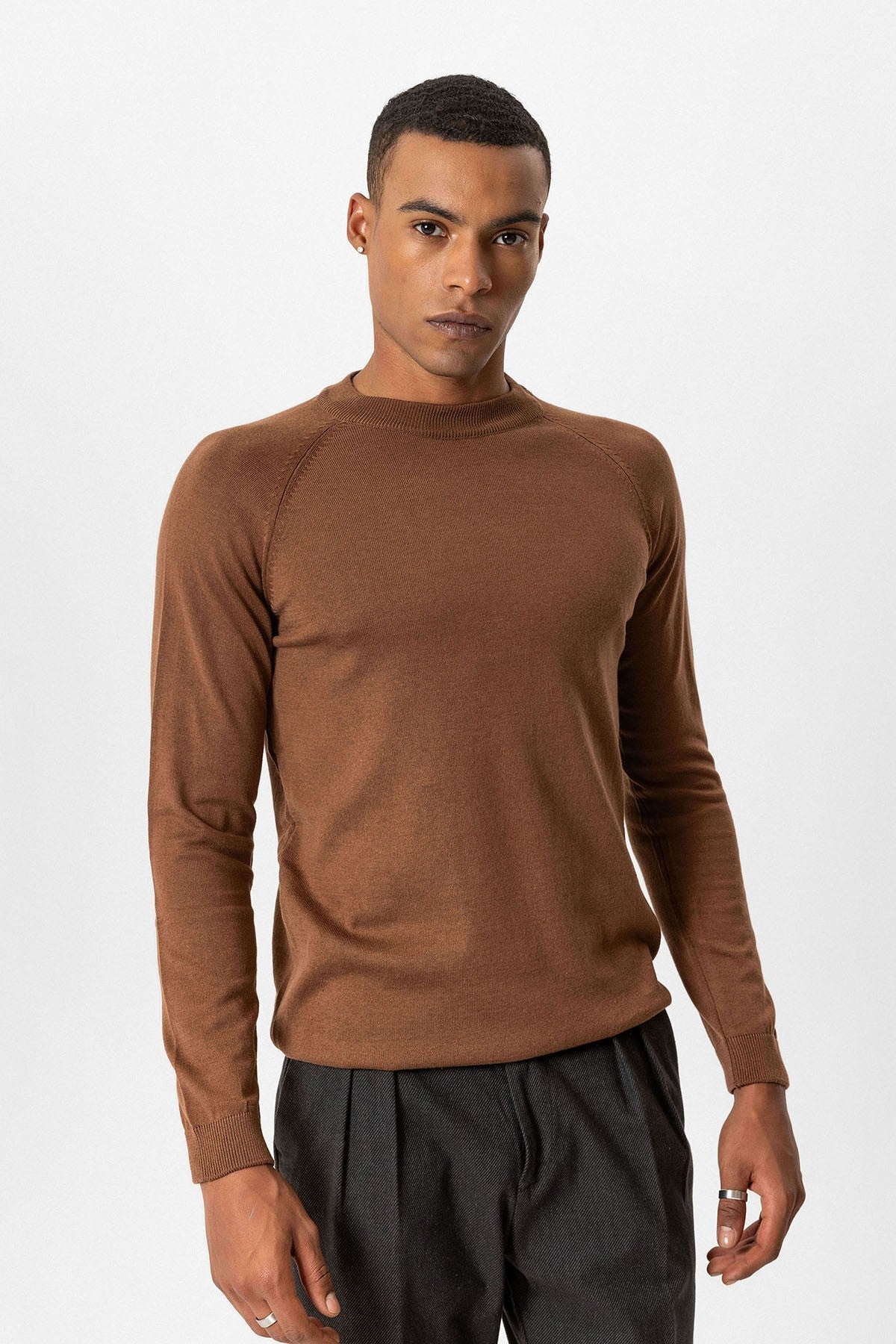 Antioch Bike Neck Slim-Fit Knit Sweater