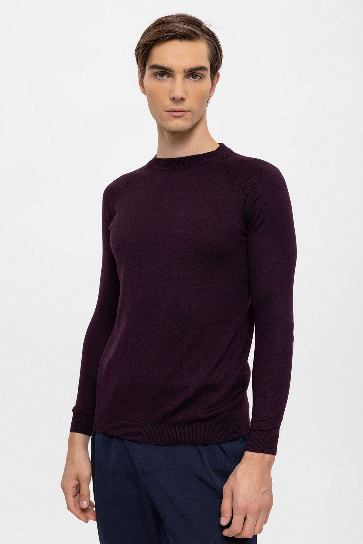 Antioch Bike Neck Slim-Fit Knit Sweater