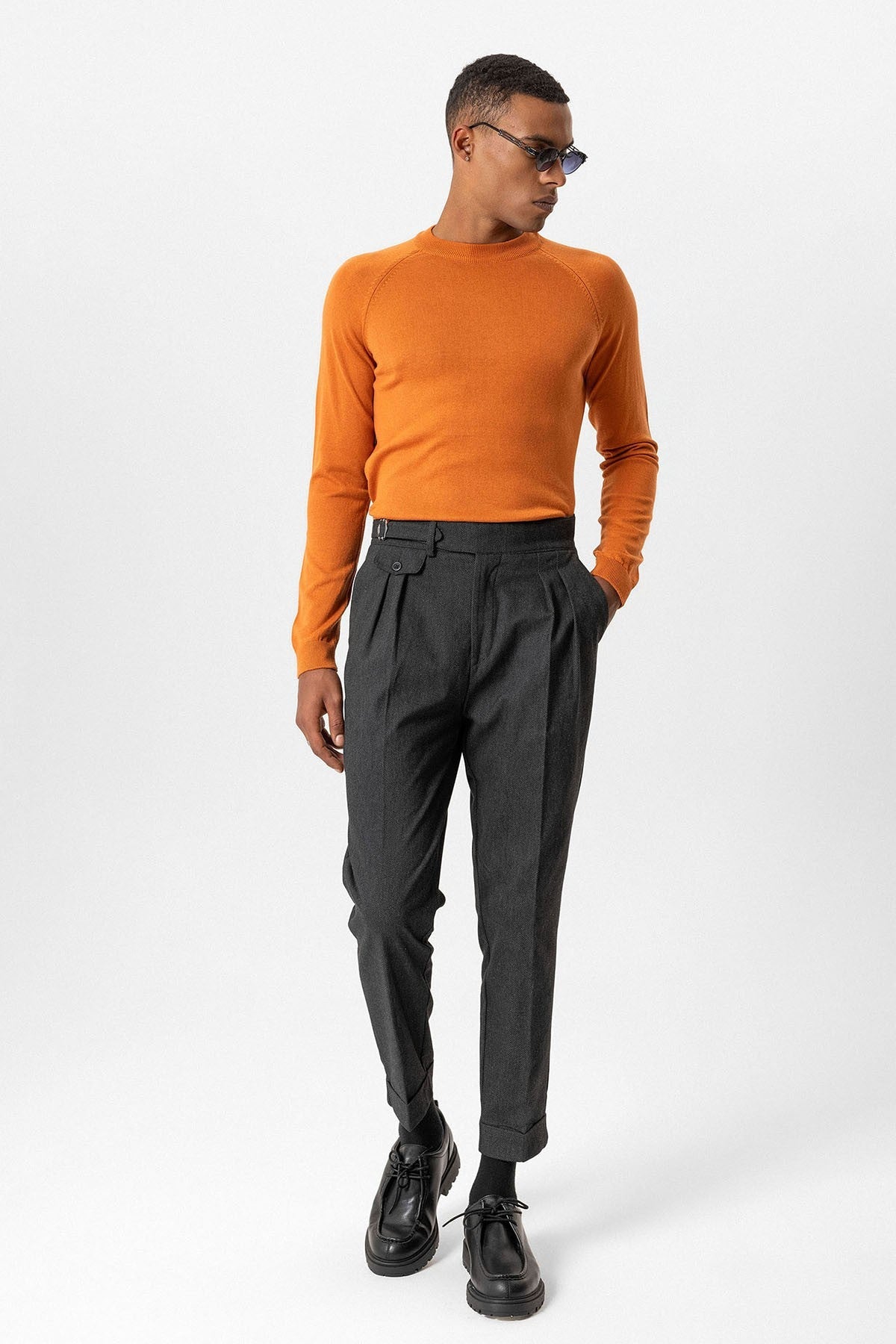 Antioch Bike Neck Slim-Fit Knit Sweater