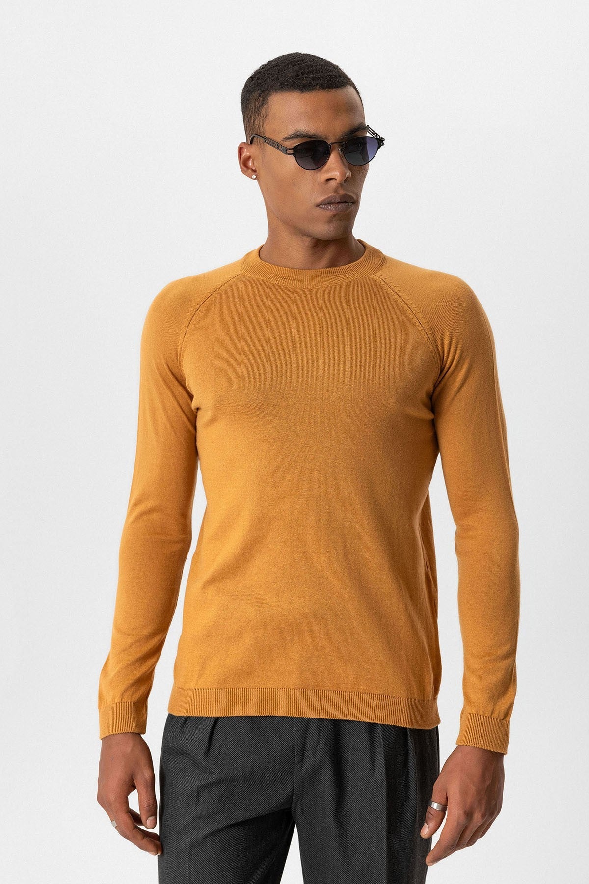 Antioch Bike Neck Slim-Fit Knit Sweater