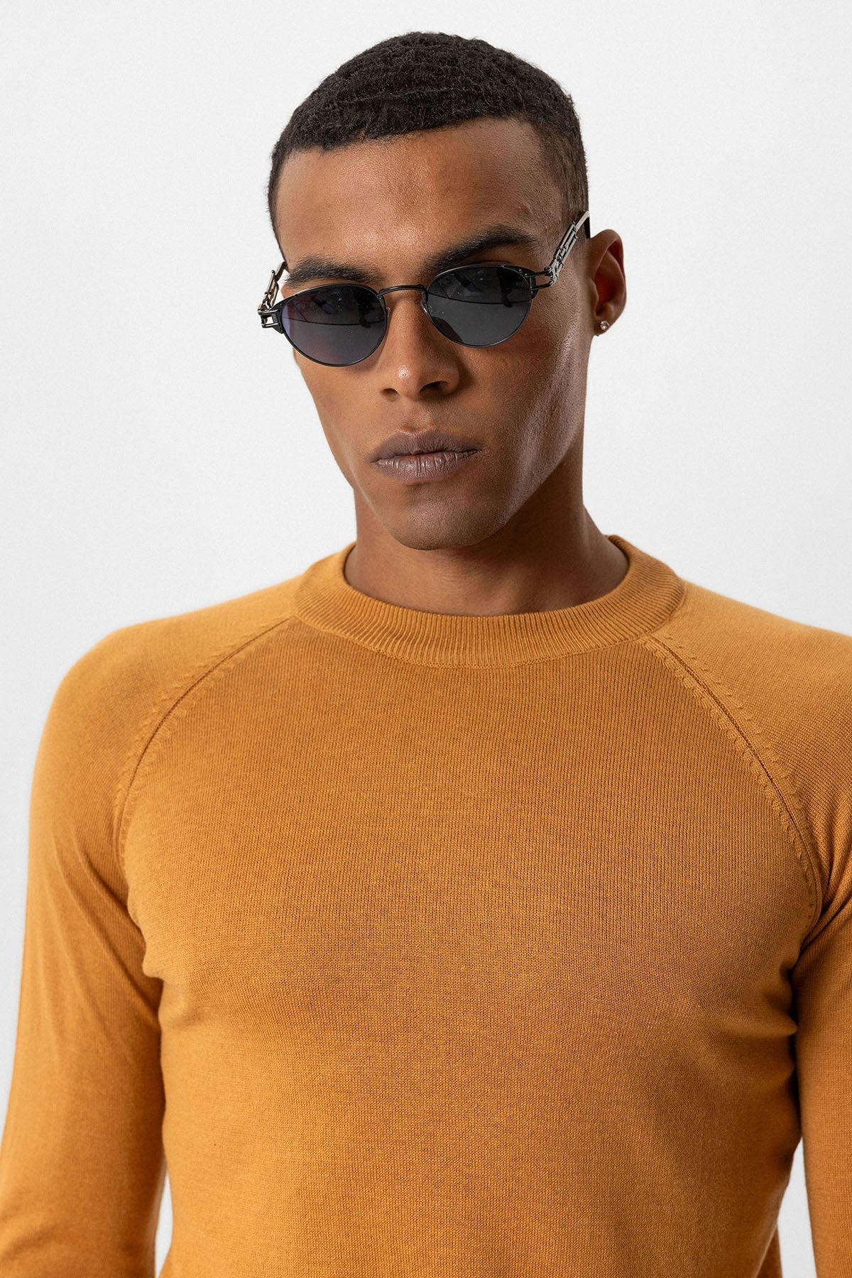 Antioch Bike Neck Slim-Fit Knit Sweater