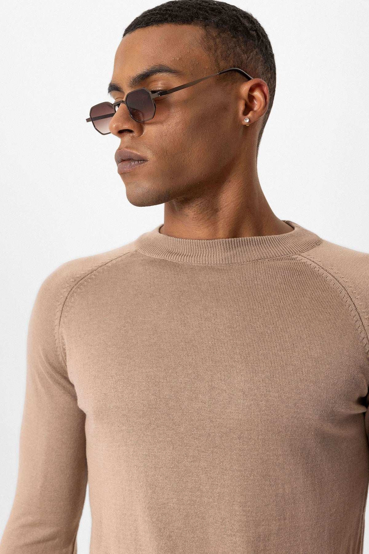 Antioch Bike Neck Slim-Fit Knit Sweater
