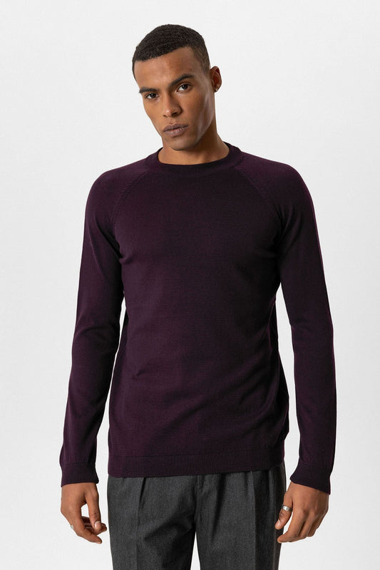 Antioch Bike Neck Slim-Fit Knit Sweater