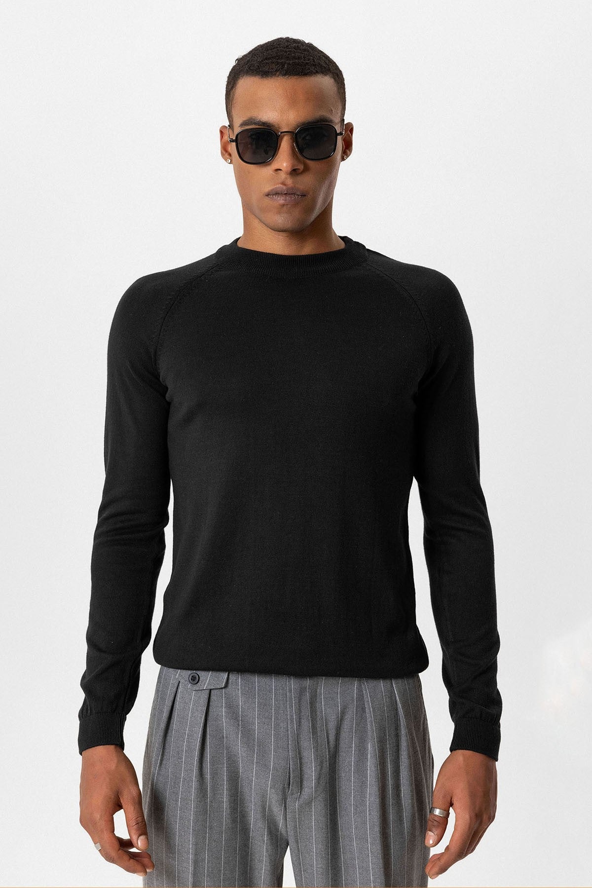 Antioch Bike Neck Slim-Fit Knit Sweater