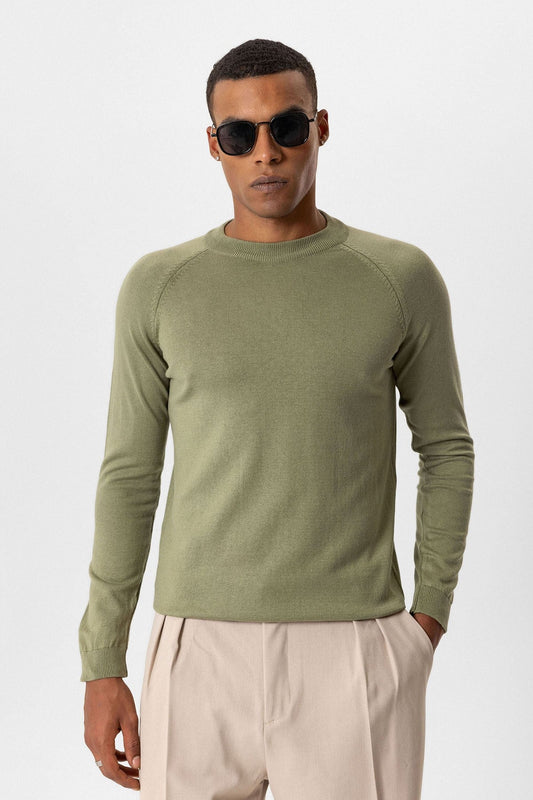 Antioch Bike Neck Slim-Fit Knit Sweater