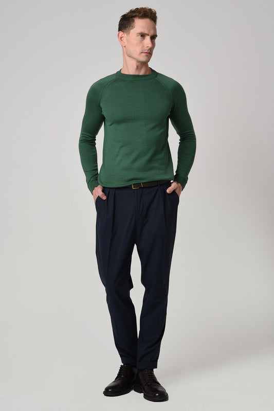 Antioch Bike Neck Slim-Fit Knit Sweater