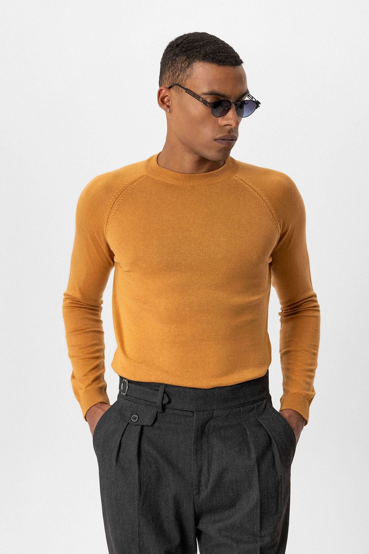 Antioch Bike Neck Slim-Fit Knit Sweater
