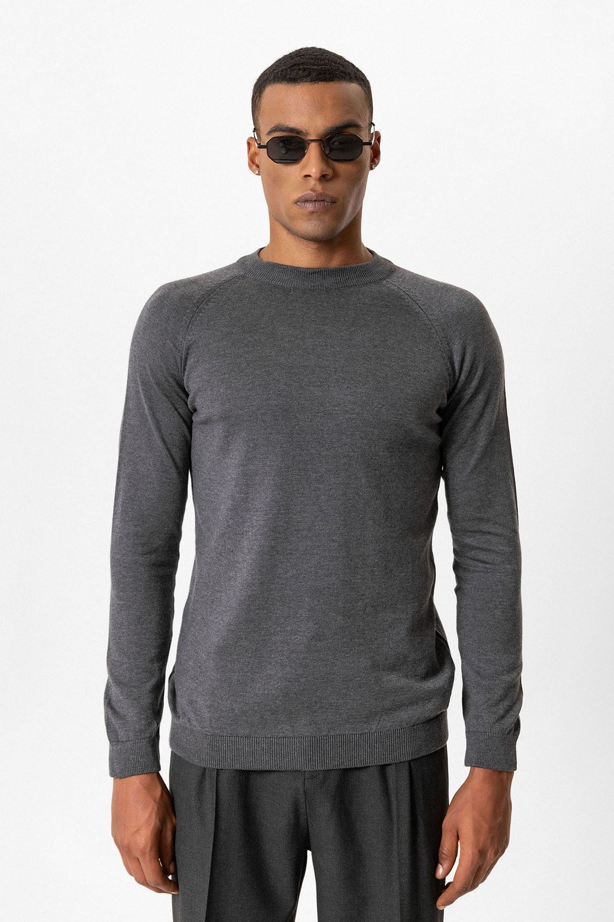 Antioch Bike Neck Slim-Fit Knit Sweater