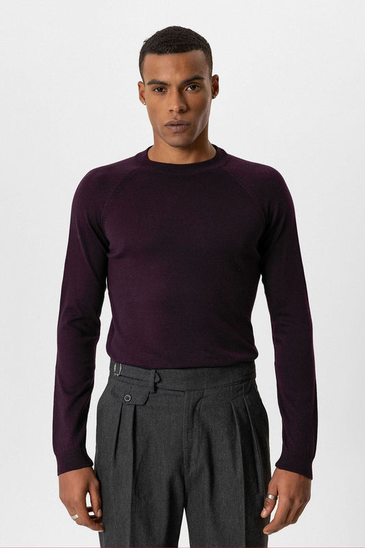 Antioch Bike Neck Slim-Fit Knit Sweater