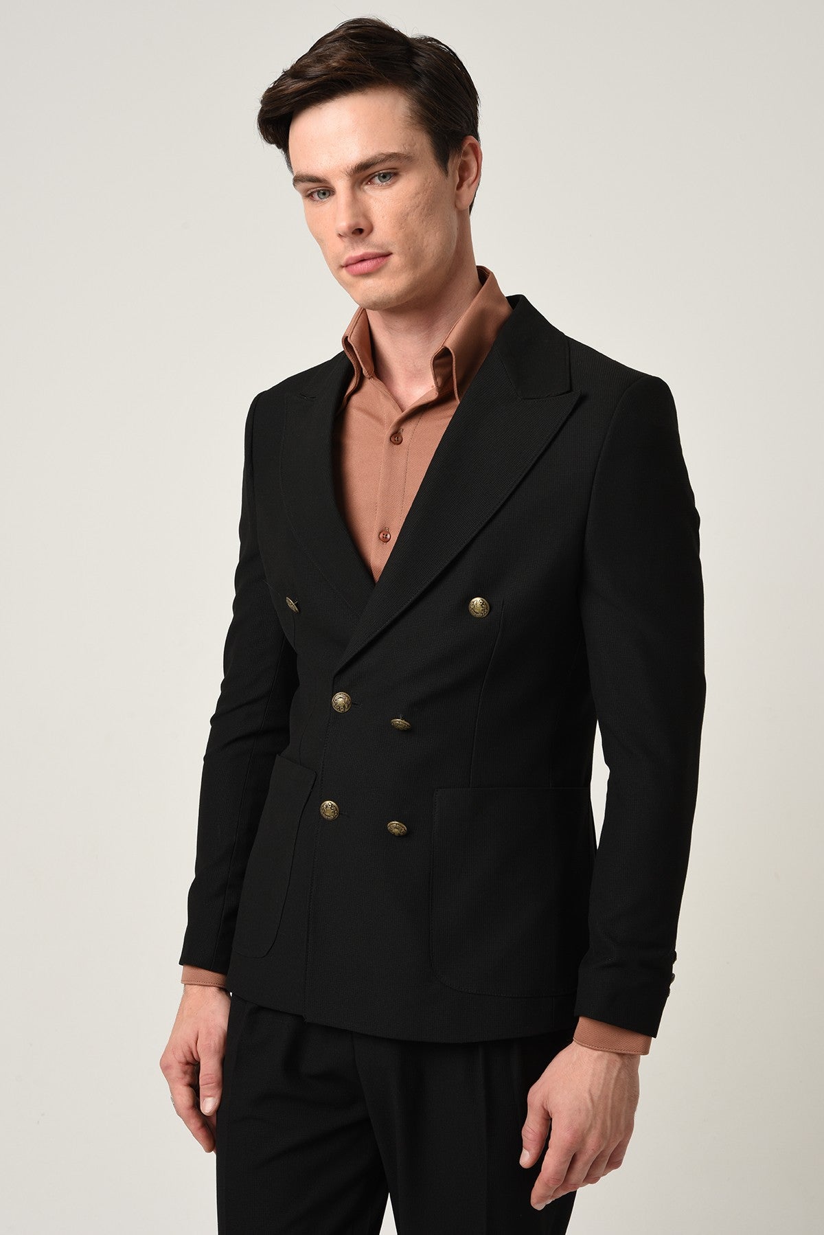 Antioch Slim-Fit Lined Double-Breasted Men's Blazer