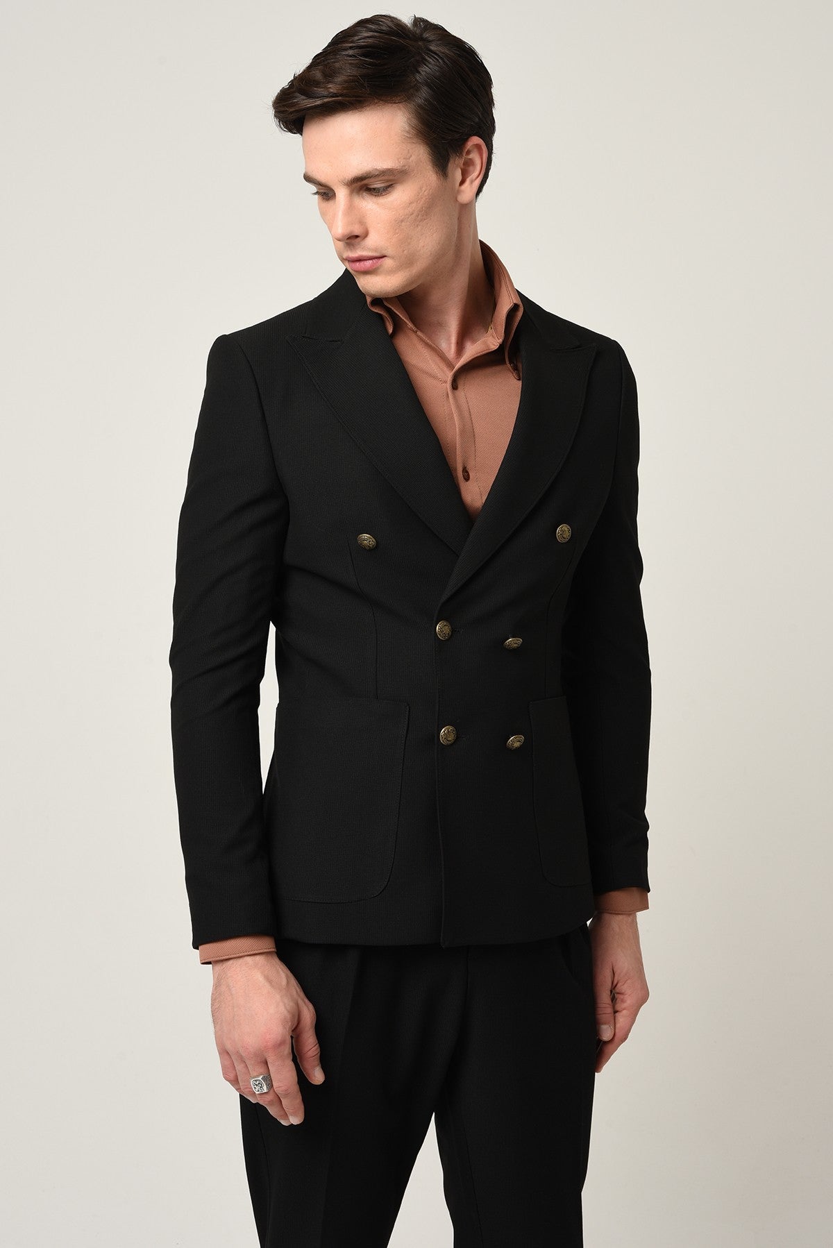 Antioch Slim-Fit Lined Double-Breasted Men's Blazer