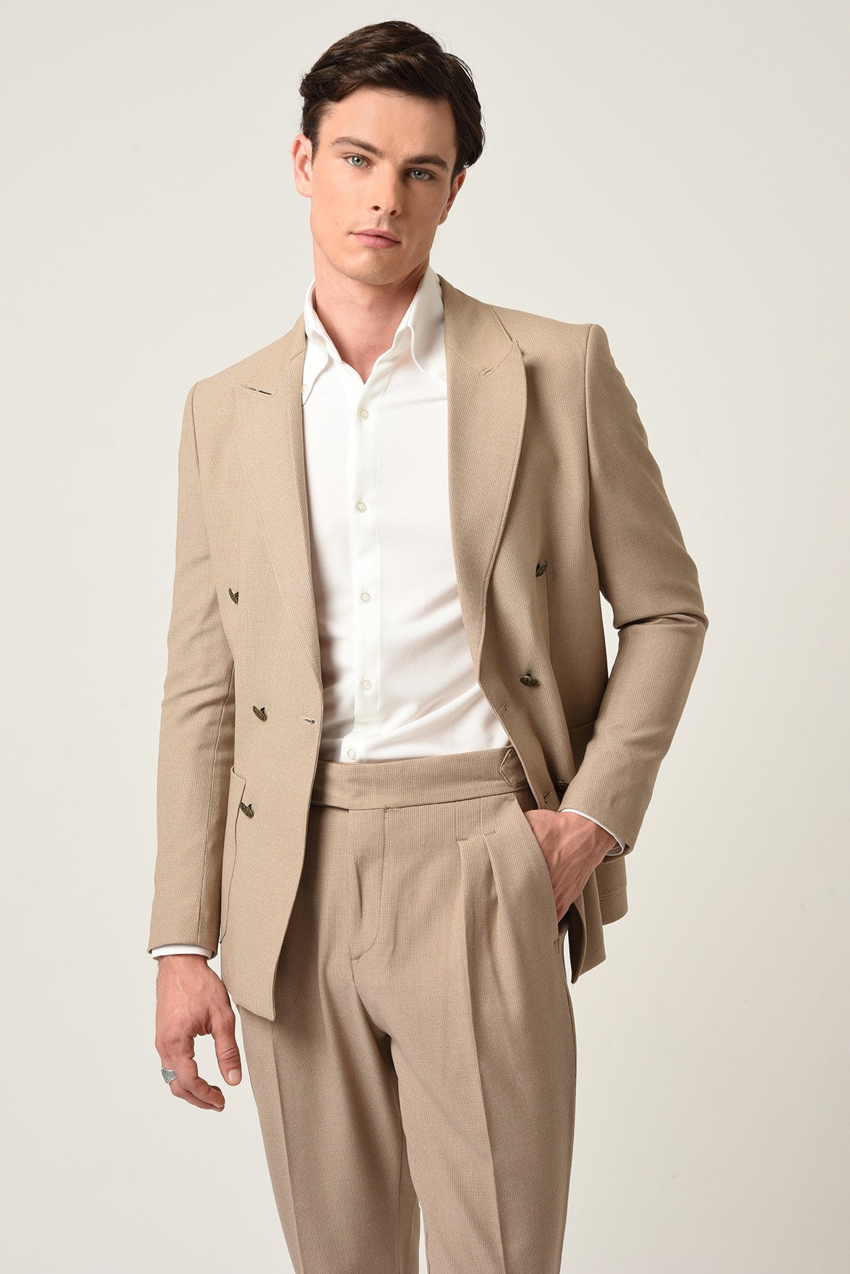 Antioch Slim-Fit Lined Double-Breasted Men's Blazer