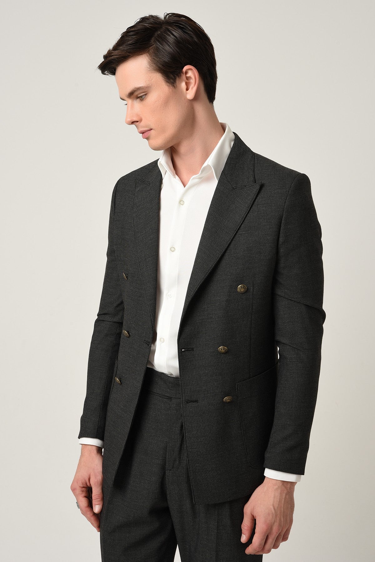 Antioch Slim-Fit Lined Double-Breasted Men's Blazer