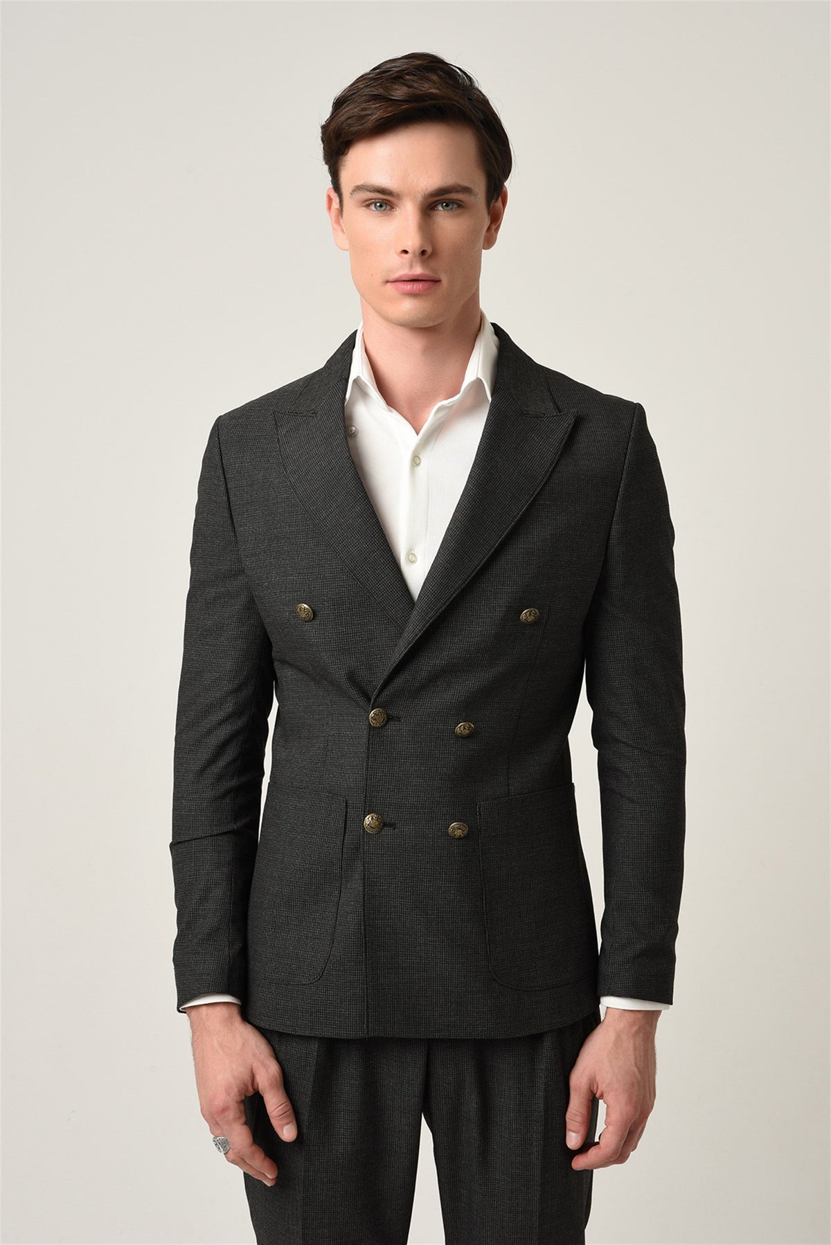 Antioch Slim-Fit Lined Double-Breasted Men's Blazer