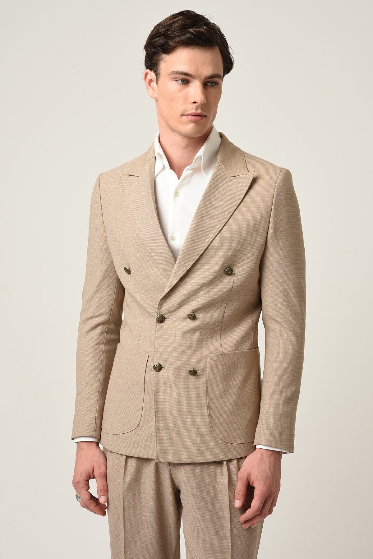 Antioch Slim-Fit Lined Double-Breasted Men's Blazer