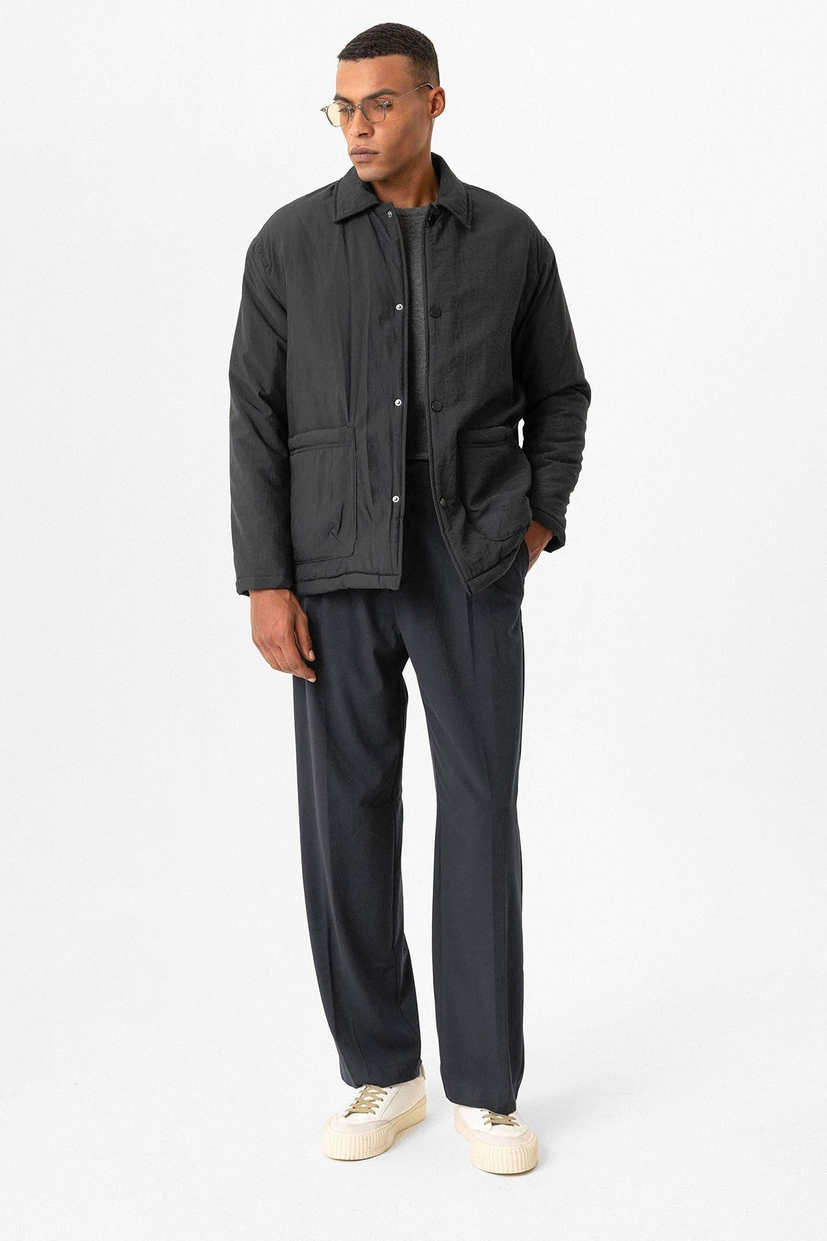 Antioch Lightly Padded Pouch-Pocket Men's Jacket