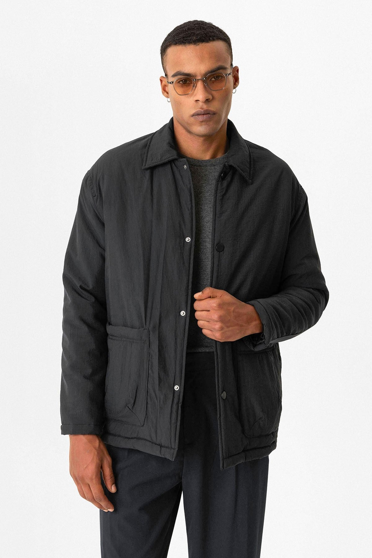Antioch Lightly Padded Pouch-Pocket Men's Jacket