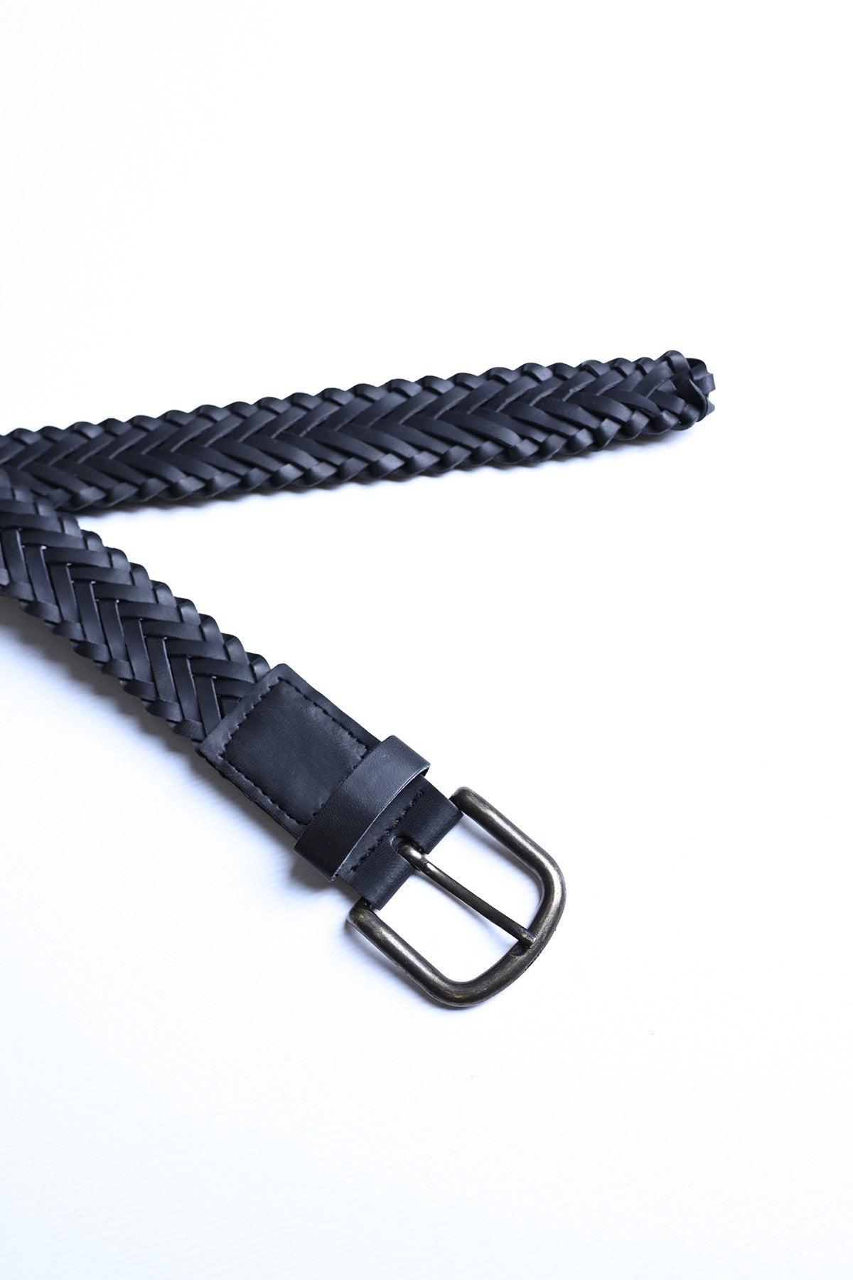 Antioch Faux Leather Knitted Men's Belt