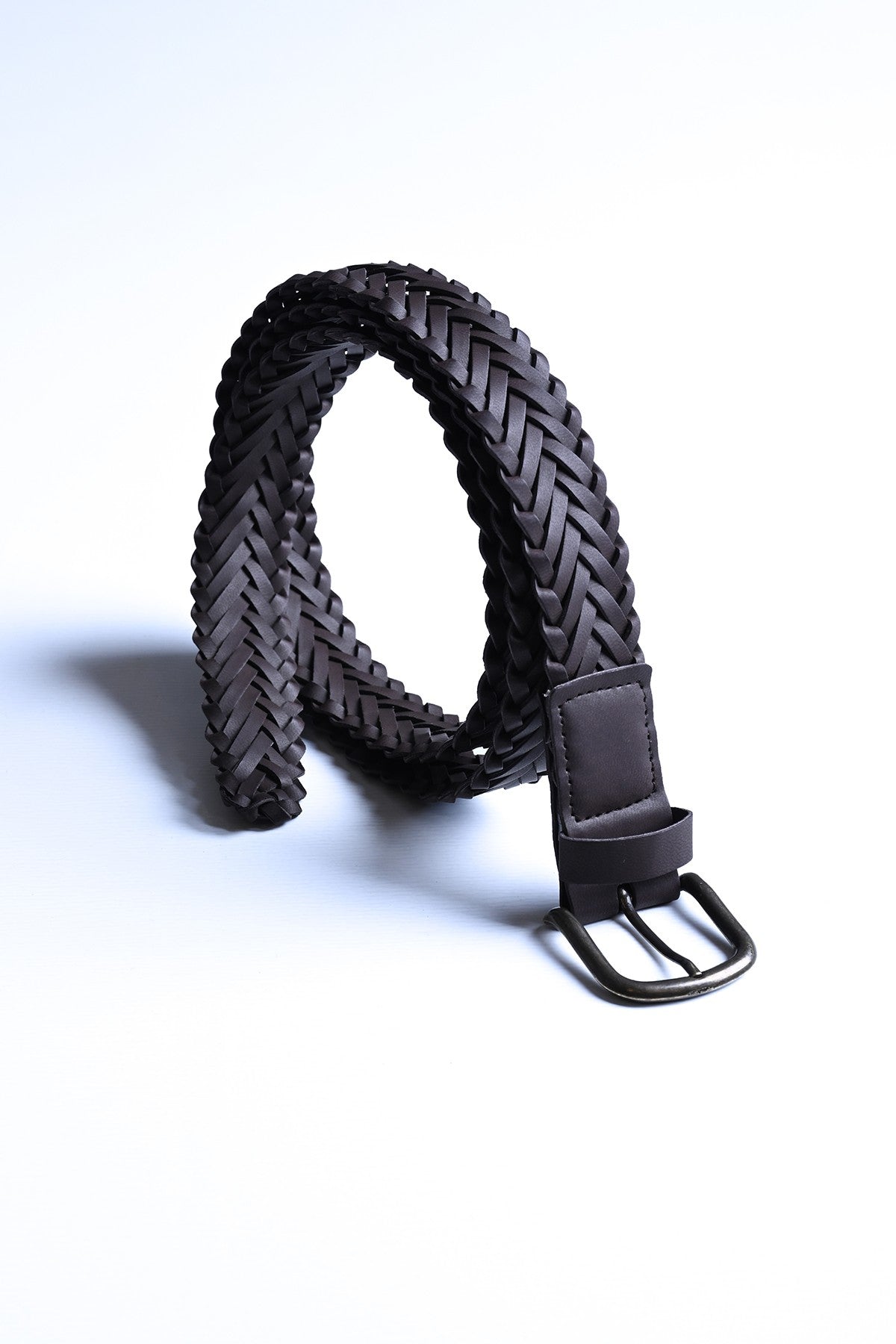 Antioch Faux Leather Knitted Men's Belt
